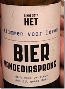 Brouwerij Van de Oirsprong, Klimmen Voor Leven