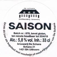 Bierbrouwerij De Schans, Saison