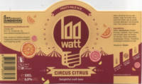 100 Watt Brewery, Circus Citrus Fruity Pale Ale 