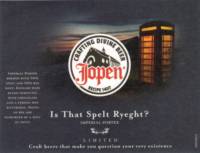 Jopen B.V., Is That Spelt Ryeght? Imperial Porter