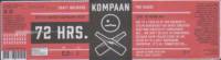 Kompaan Dutch Craft Beer Company, 72 Hrs. Kompaan Dutch Craft Beer Company, 72 Hrs.