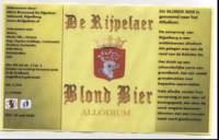 Microbrouwerij De Rijpelaer, Blond Bier Allodium