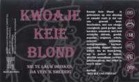 Muifelbrouwerij, Kwoaje Keie Blond