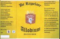 Microbrouwerij De Rijpelaer, Allodium Blond Bier