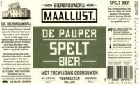 Bierbrouwerij Maallust, De Pauper Spelt Bier