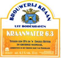 Brouwerij Kraan (Bodegraven), Kraanwater 6.3