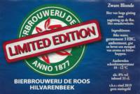 Bierbrouwerij De Roos Anno 1877, Limited Edition Zware Blonde