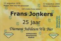 Amateurs, Frans Jonkers Diamant jubileum Wit Bier
