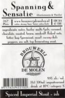 Brouwerij De Molen, Spanning & Sensatie Spiced Imperial Stout-ish