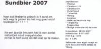 Amateurs, Sundbier 2007