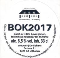 Bierbrouwerij De Schans, Bok 2017