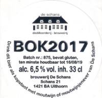 Bierbrouwerij De Schans, Bok 2017 Bierbrouwerij De Schans, Bok 2017