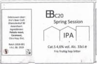 Eric's Beer Craft (EBC), EBc20 Spring Session IPA