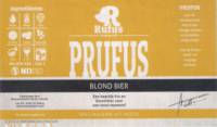 Brouwerij Rufus, Prufus Blond Bier