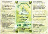 Dorpsbrouwerij De Maar, Jabeeks Blond