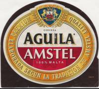 Licentiebrouwsels ,  Aguila Amstel cerveza 100% malta