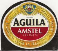Licentiebrouwsels ,  Aguila Amstel cerveza 100% malta