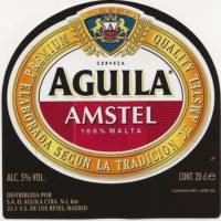 Licentiebrouwsels ,  Aguila Amstel cerveza 100% malta