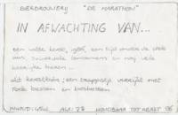 Amateurs, In Afwachting van ....