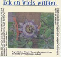 Amateurs, Eck en Wiels Witbier