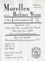 Brouwerij De Molen, Morellen Berliner Weisse