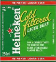 Licentiebrouwsels , Heineken Cold Filtered Lager Beer