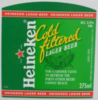 Licentiebrouwsels , Heineken Cold Filtered Lager Beer