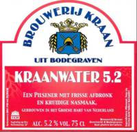 Brouwerij Kraan (Bodegraven), Kraanwater 5.2