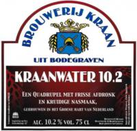 Brouwerij Kraan (Bodegraven), Kraanwater 10.2