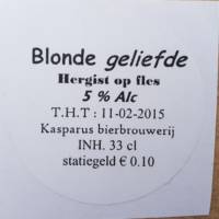 Bierbrouwerij Kasparus, Blonde Geliefde