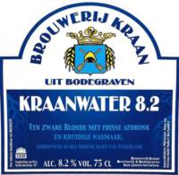 Brouwerij Kraan (Bodegraven), Kraanwater 8.2