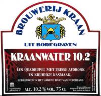 Brouwerij Kraan (Bodegraven), Kraanwater 10.2