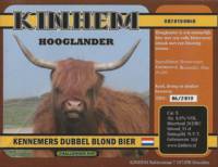 Brouwerij Kinhem, Hooglander Kennemers Dubbel Blond Bier Challenger Hop
