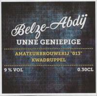 Amateurs, Belze-Abdij Unne Geniepige Kwadruppel