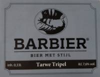 Barbier, Tarwe Tripel Barbier, Tarwe Tripel