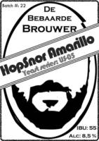 De Bebaarde Brouwer, Hopsnor Amarillo Yeast series: US-05