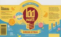 100 Watt Brewery, Circus Citrus Fruity Light Pale Ale 