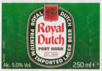 United Dutch Breweries, Royal Dutch Post Horn Premium Imported Lager Beer