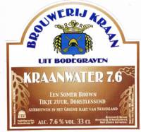 Brouwerij Kraan (Bodegraven), Kraanwater 7.6