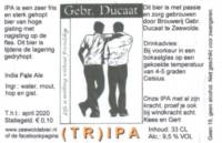 Brouwerij in Speciaalbier Gebroeders Ducaat, (TR)IPA