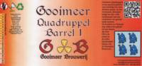 Gooimeer Brouwerij, Gooimeer Quadruppel Barrel 1 Gooimeer Brouwerij, Gooimeer Quadruppel Barrel 1