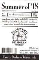 Brouwerij De Molen, Summer Of '18 Fruity Berliner Weisse-ish