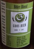 Amateurs, Goos Bier Bitter Blond