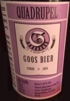 Amateurs, Goos Bier Quadrupel