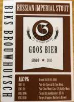 Amateurs, Goos Bier Russian Imperial Stout