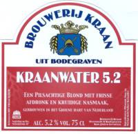Brouwerij Kraan (Bodegraven), Kraanwater 5.2