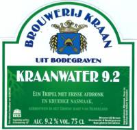 Brouwerij Kraan (Bodegraven), Kraanwater 9.2