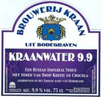 Brouwerij Kraan (Bodegraven), Kraanwater 9.9