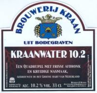 Brouwerij Kraan (Bodegraven), Kraanwater 10.2