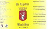Microbrouwerij De Rijpelaer, Blond Bier Allodium 